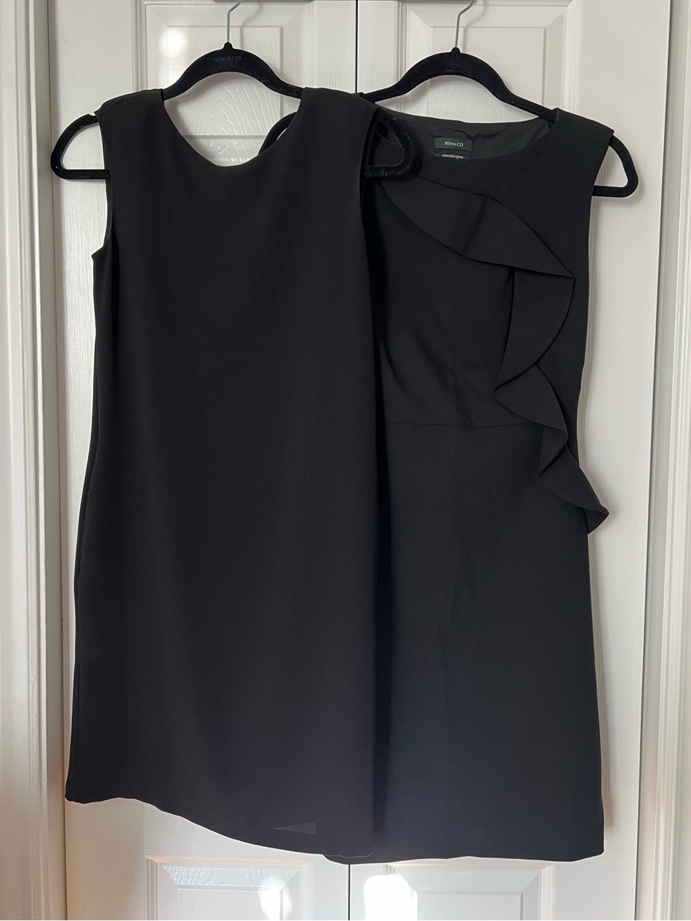 Set of 2 RW&Co Black Sleeveless Dresses | Size 0 and XXS